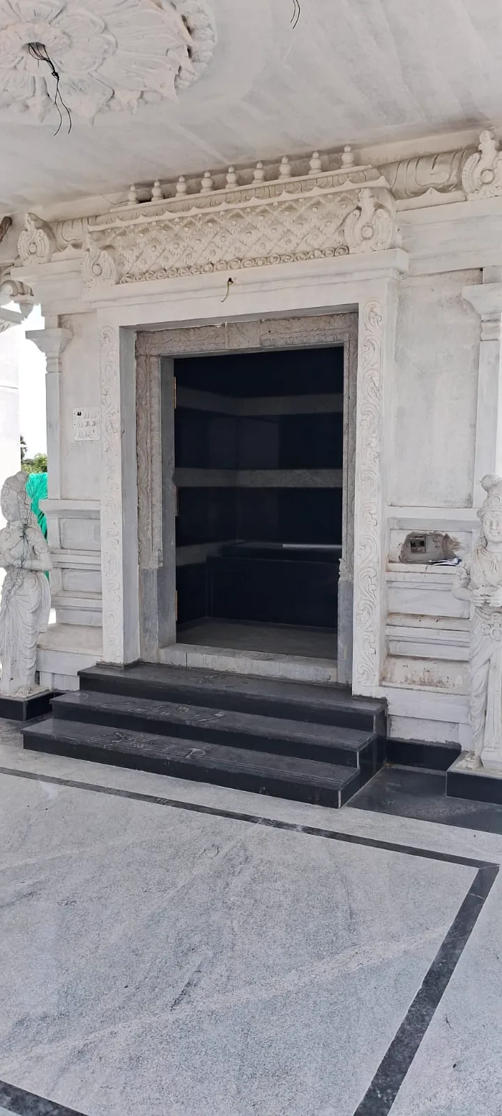 Construction progress at Kanikilamma Nagalamma Temple, Chittoor — 11 May 2026