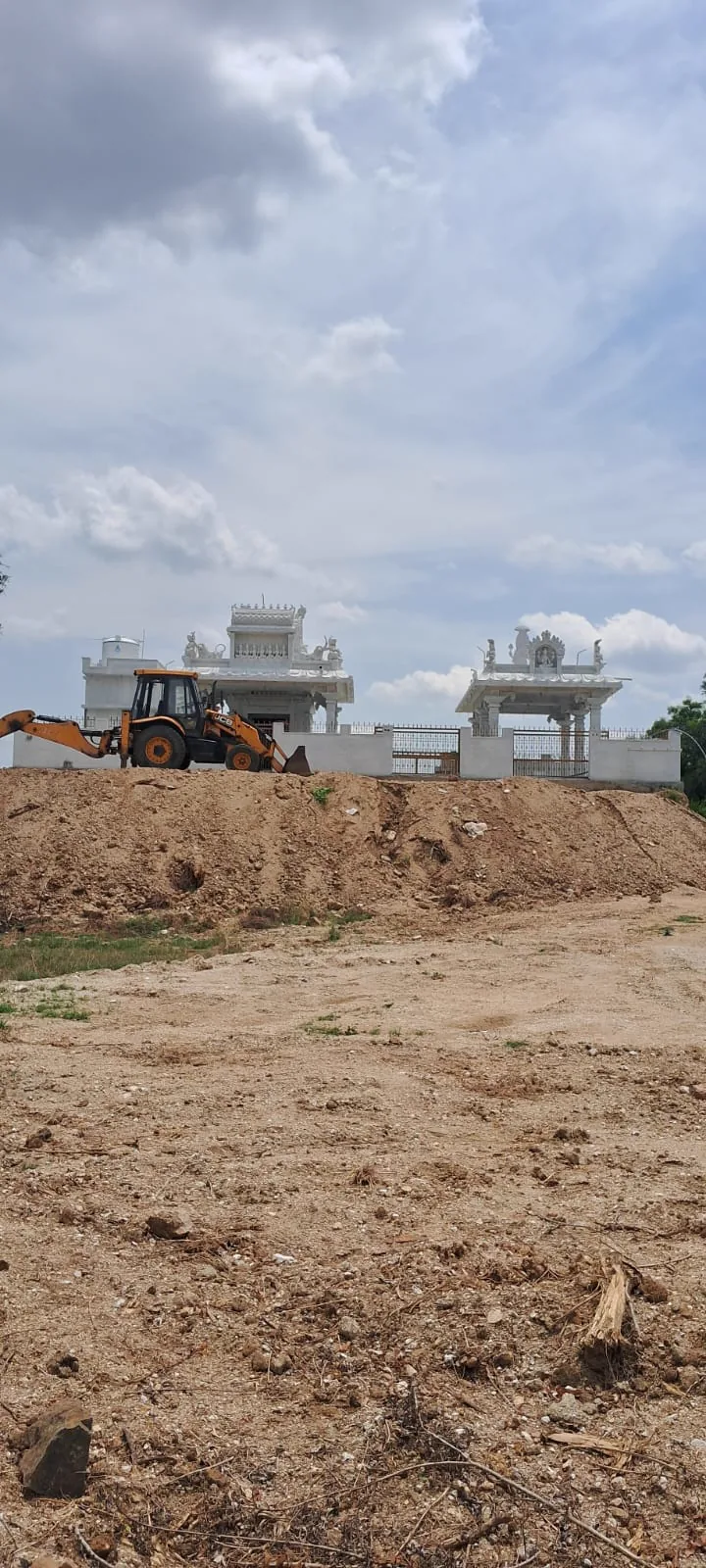 Construction progress at Kanikilamma Nagalamma Temple, Chittoor — 11 May 2026