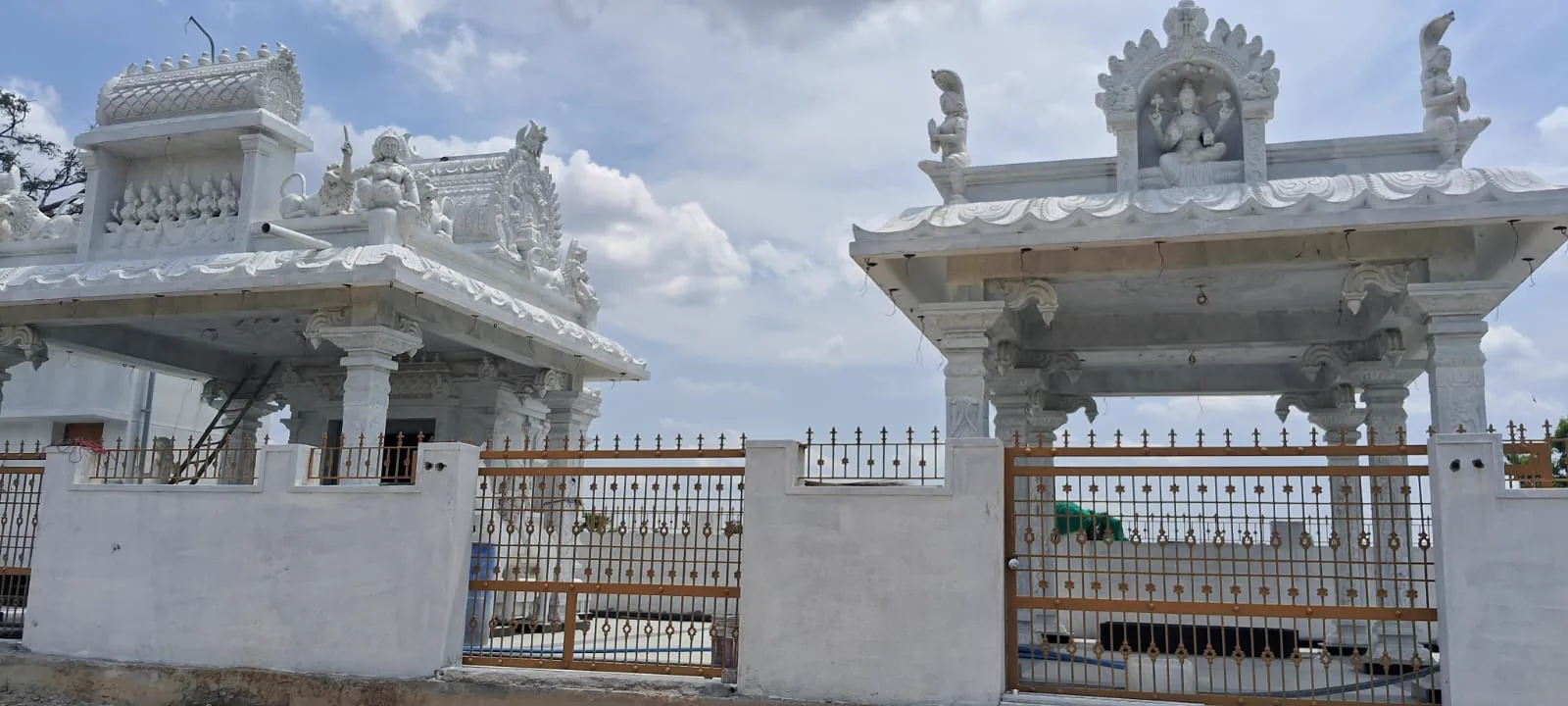 Construction progress at Kanikilamma Nagalamma Temple, Chittoor — 11 May 2026